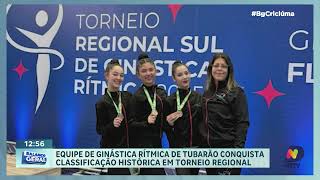 Ginástica rítmica de Tubarão conquista classificação histórica