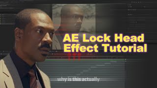 How to make character tracking effect? #AE #movie #lock