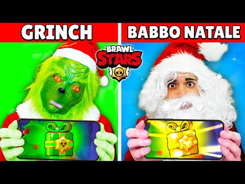 BABBO NATALE vs GRINCH su BRAWL STARS 🎅🏻🆚🧌 CHI è IL PIÙ FORTE?