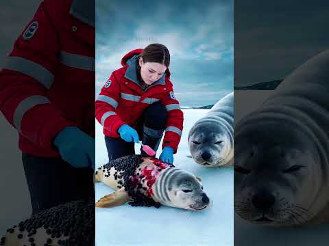 🔥 Emergency Seal Rescue: Saving a Helpless Pup Just in Time!  #animalrescue #sealpup #sealrescue