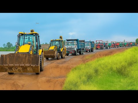 New JCB 3dx Xpert Loading Mud Tractor's | Mahindra Tractor , New Holland Tractor Trolley and Tracks