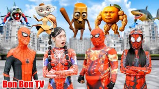 Siêu Nhân Nhện Béo Đánh Bại Tung Tung Sahur - Seri- Spiderman Đời Thực: p13 | Bon Bon TV