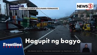 Kaliwa't kanang poste at kable ng kuryente, natumba dahil sa bagyong Opong | Frontline Tonight