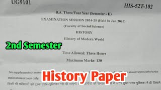 History | इतिहास | B.A 2nd Semester Exam 2025 History Paper Answer 2025 |B.A 2nd Semester History RU