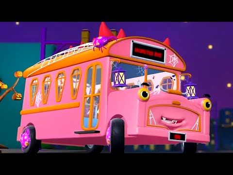 Halloween Wheels On The Bus, Spooky Rhymes and Songs for Kids