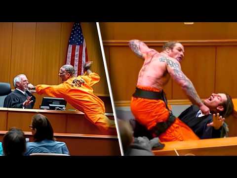 DEFENDANTS ATTACKING The Judge In Court...