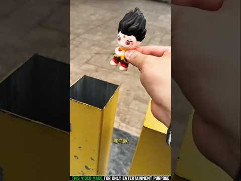 चिंकी गिर गई 😂~mini wood toy woodworking art skill wood hand craft#short