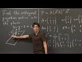 Projection Matrices and Subspaces