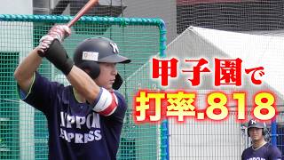 甲子園3試合で打率.818。天才球児は今。