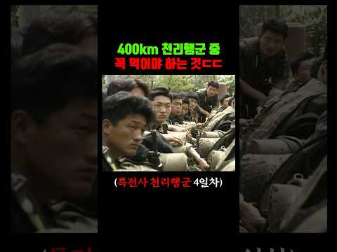 400km ์ฒ๋ฆฌํ๊ตฐ ์ค ๊ผญ ๋จน์ด์ผ ํ๋ ๊ฒ ใทใท