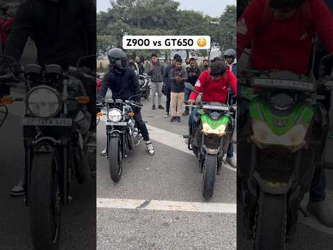 Kawasaki Z900 vs GT650 😳 Sound battle / Rev battle 😱 Which one is loudest? 🤔 #trending #youtube