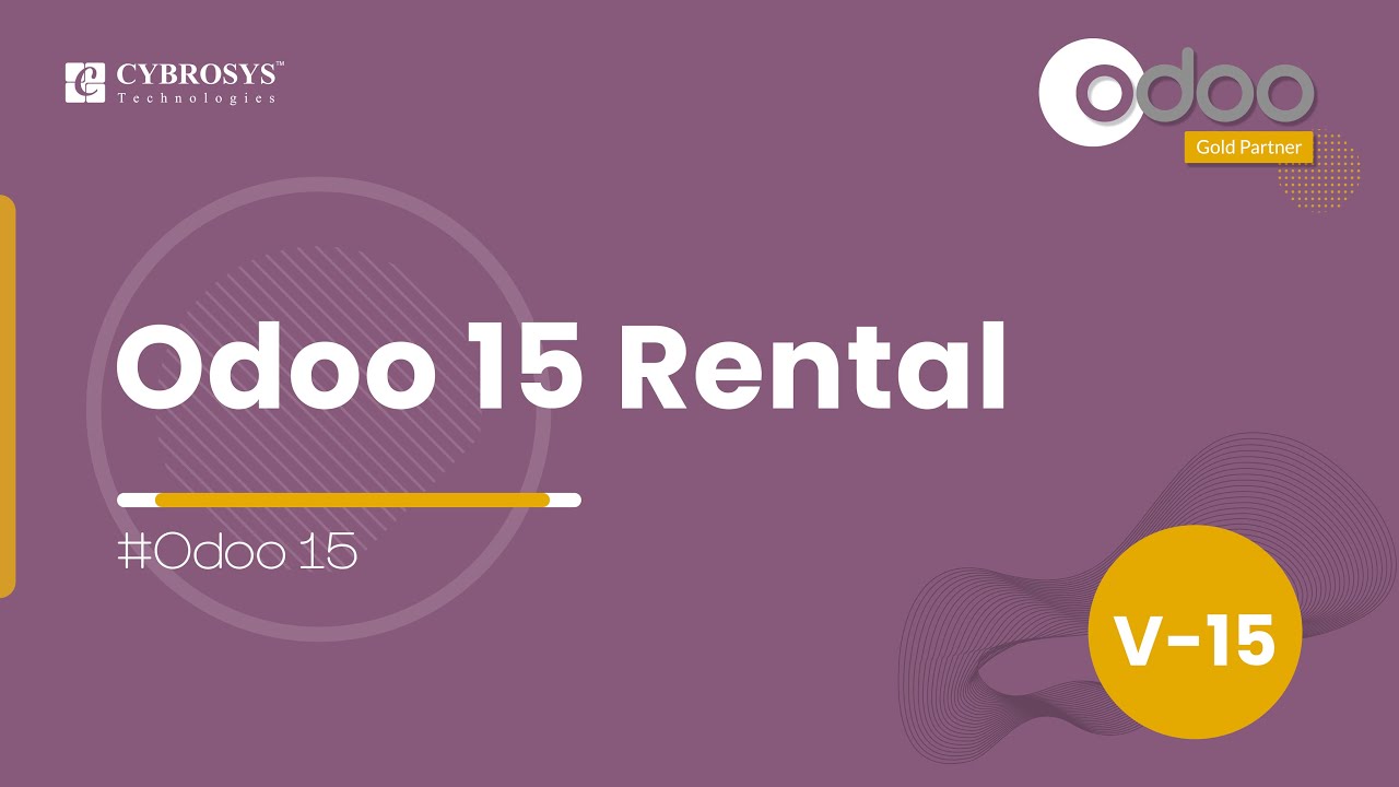 Odoo 15 Rental Module | Odoo 15 Enterprise | Odoo 15 Rental App | Best Rental Management Software | 2/14/2022

This video explains the key features of the Rental module in Odoo 15. Odoo Rental is the best management software that will ...