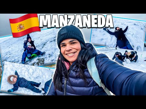VLOG DA NOSSA VIAGEM PARA VER NEVE EM MANZANEDA NA ESPANHA