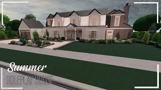 Bloxburg || Summer Roleplay House 159k || Speed Build