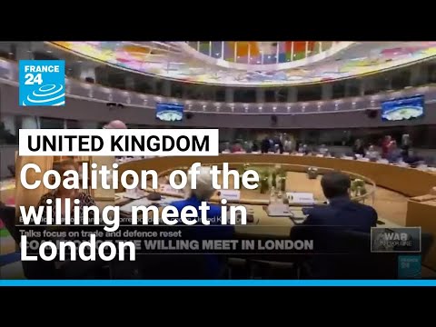YouTube video thumbnail: ‘Coalition of the Willing’ Meet in London as Kyiv Presses for More Missiles