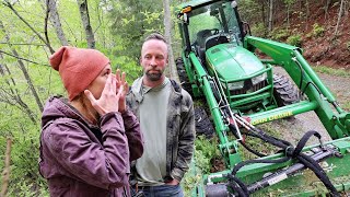 NEAR DISASTER | I Almost Rolled Our Tractor Off A Mountain...
