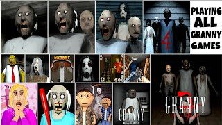 Playing Top 7 Games To Beat GRANNY HORROR Game (Who's Scary)