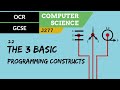 Programming Constructs and Control Flow