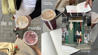 life in manila 🪷 weekly grocery run, journaling date, cubao expo, makati cafes, alone time