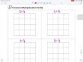 Exploring Multiplying Fractions with Area Models