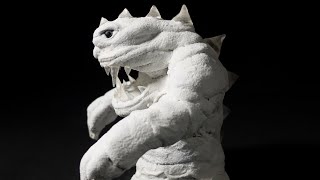I Made a Giant Snow Elemental Sculpture using artificial snow