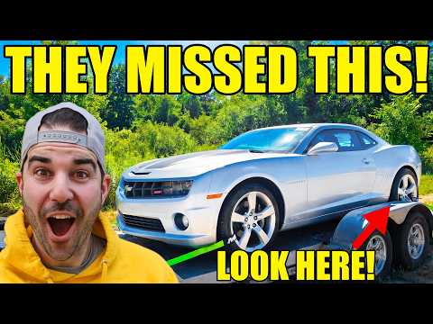 I Bought A Camaro SS Listed As Stock But 2 Auction Pictures Told Me To BUY NOW! SUPER CHEAP!