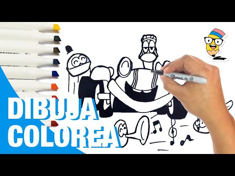 Dibuja y Colorea a PATO y sus amigos 🔵✍️🐥 Dibujos Para Niños