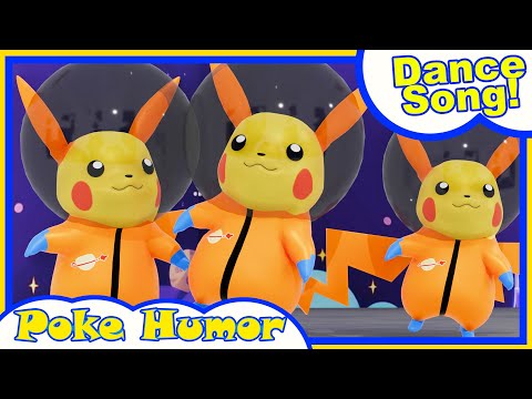 Pokemon Pikachu are dancing on a planet in space | Kids Dance Song | Kids Song | Pokémon Kids