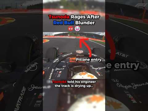 Tsunoda Loses It After Red Bull’s Pit Call Blunder 🤬