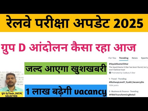 रेलवे ग्रुप डी की वैकेंसी बढ़ेगी/ railway group d vacancy 2024 /railway group d vacancy /rrc groupd