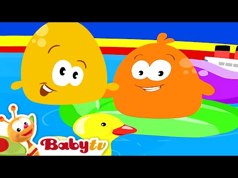 Hora da piscina! Sons divertidos para crianças pequenas | Pitch & Potch @BabyTVBR