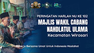 Harlah NU Ke 102, MWC NU Wirosari Potong Tumpeng #pbnu