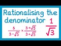 Rationalizing Denominators and Irrational Numbers