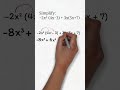 Simplifying Expressions and Coefficients