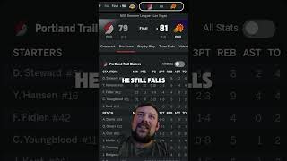 Yang Hansen Shows Some Flashes vs Suns #Blazers #NBA #Basketball #Suns