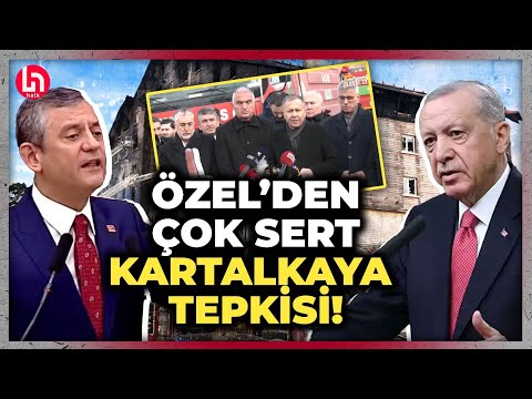 "21 gün geçti, ağzını bu konuda açmadı!" Özgür Özel'den Erdoğan'a çok sert Kartalkaya çıkışı!