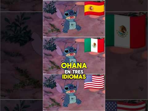 🥺Ohana Significa Familia En 3 Idiomas #liloystitch #stitch #curiosidades