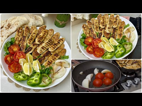 بدون فرن‼️ اطيب كباب دجاج اسوي بحياتي😍 طري و هش اطيب من كباب السوق