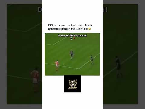 Fifa introduced a Back pass rule after that ☠️☠️