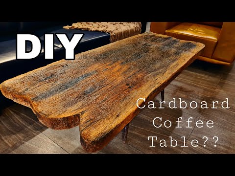 BEST OUT OF WASTE CARDBOARD IDEA | CARDBOARD FURNITURE| DIY CARDBOARD TABLE: #howto #diy #wood