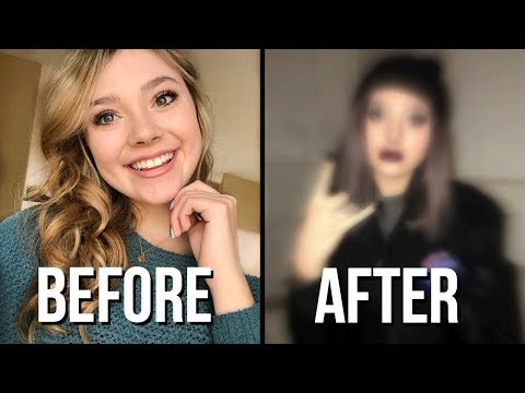 transforming my entire look in 24 hours! (piercings, hair, makeup) | Sasha Morga
