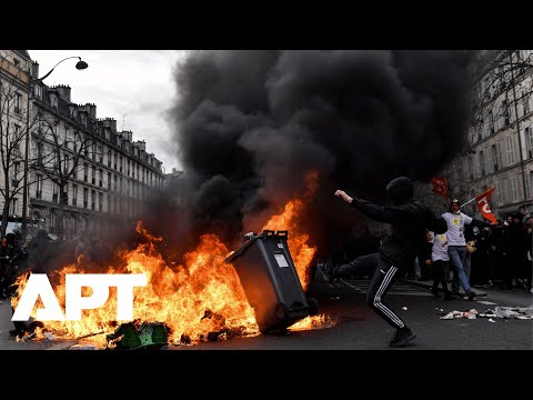 WATCH | Burning Bins, Tear Gas, and Roadblocks as Paris Erupts After Bayrou’s Government Falls | APT