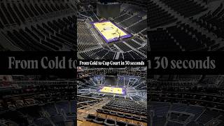 How an arena transforms from an ice rink to an NBA Cup Court OVERNIGHT