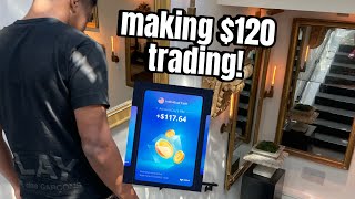 How I made $120 Trading Tesla & Amazon!