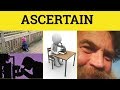 Understanding the Verb 'Ascertain'