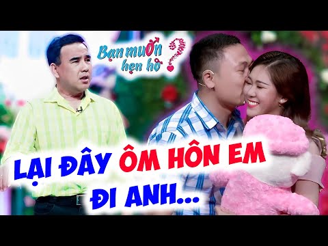 Kiều nữ xinh đẹp chủ động cho bạn trai ÔM HÔN SAY ĐẮM làm chàng bấm nút lia lịa | Bạn Muốn Hẹn Hò