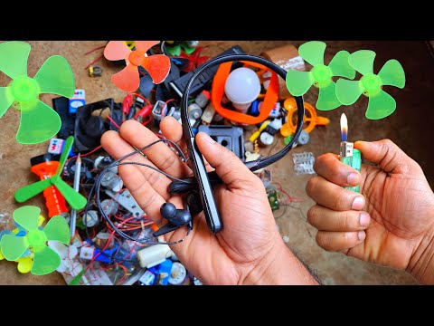 how  to make awesome ideas using dc motor fan / dc motor projects from recycling electronics scrap
