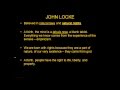 John Locke's Philosophy and Beliefs