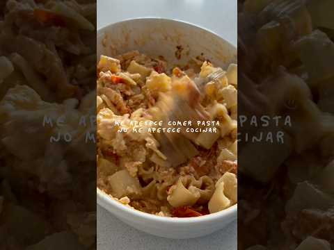Plato de pasta sencillo y rico #recetasfaciles #recetas #receta #pasta