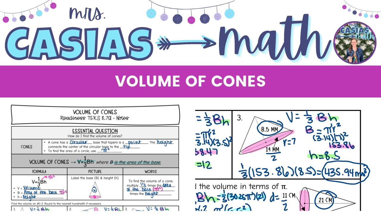 Finding the Volume of Cones